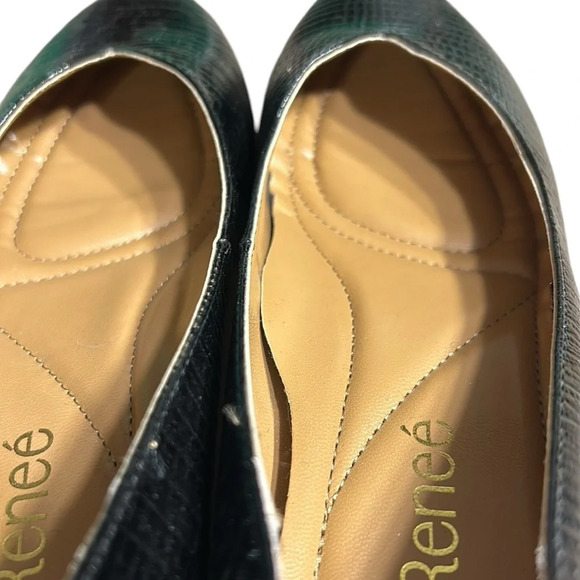 J.Renee shoes,women NEW!black patent lizard print BAMBALINA  classy ,1” heel - Picture 10 of 16